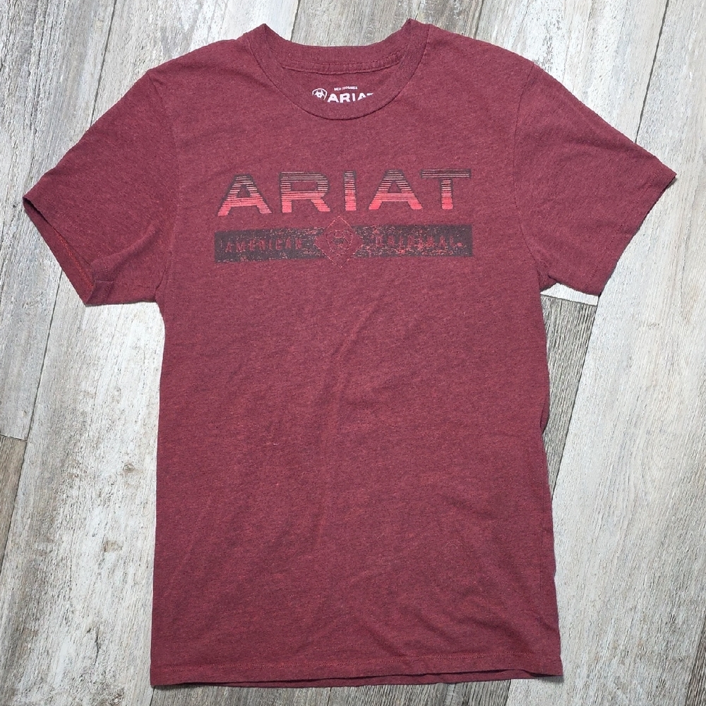Ariat | Branded Wood Graphic T-Shirt Cotton Blend Sz Sm